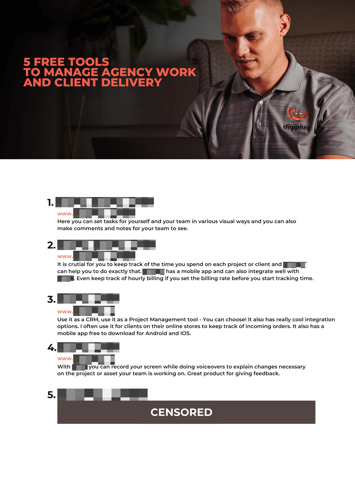 5 free tools to manage agency work and client delivery