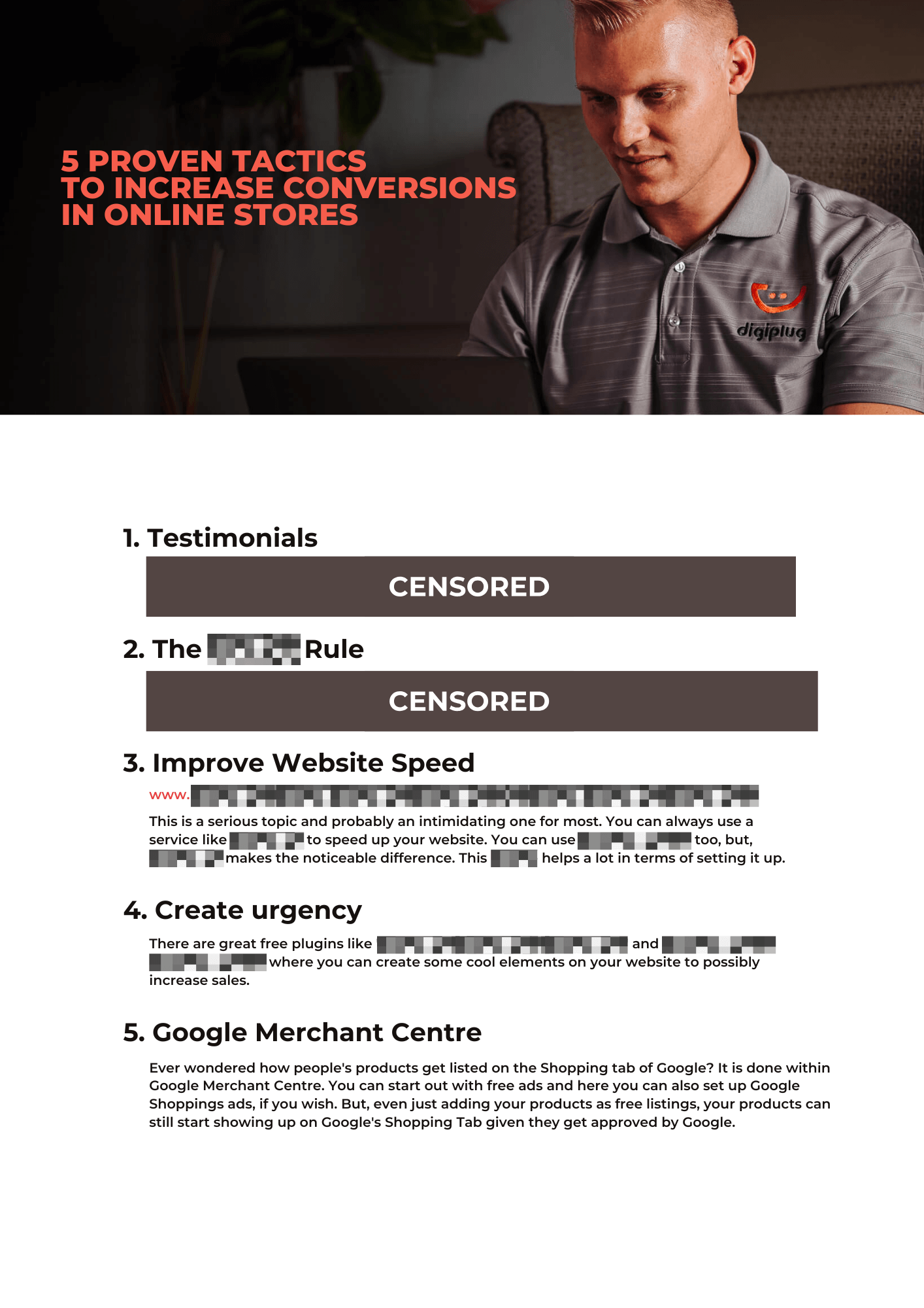 5 proven TACTICS to increase conversions in online stores